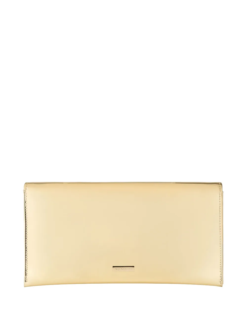 Aquazzura Metallic Envelope Clutch In Yellow