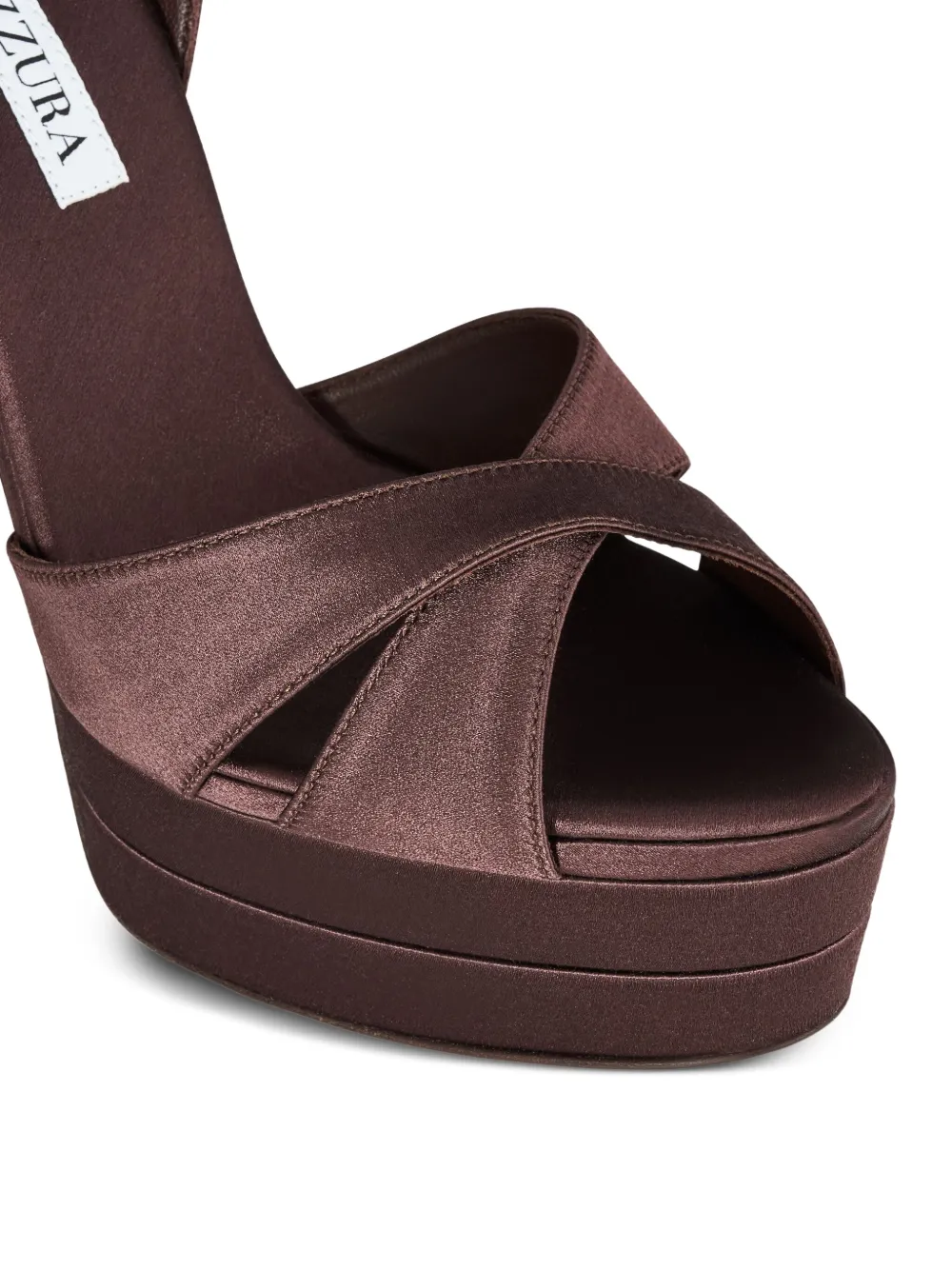 Aquazzura 130 mm Divine sandalen met plateauzool Bruin