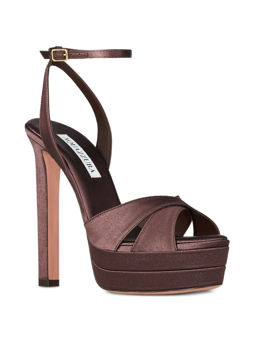 Aquazzura 130 mm Divine sandalen met plateauzool Bruin