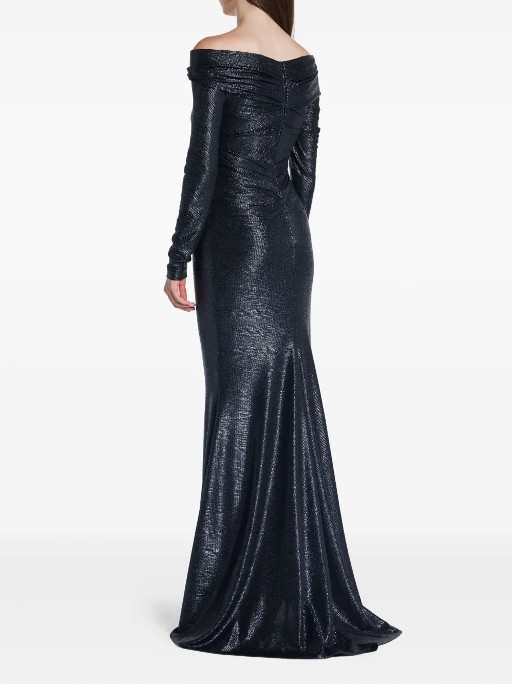 Talbot Runhof Mirrorball avondjurk Blauw