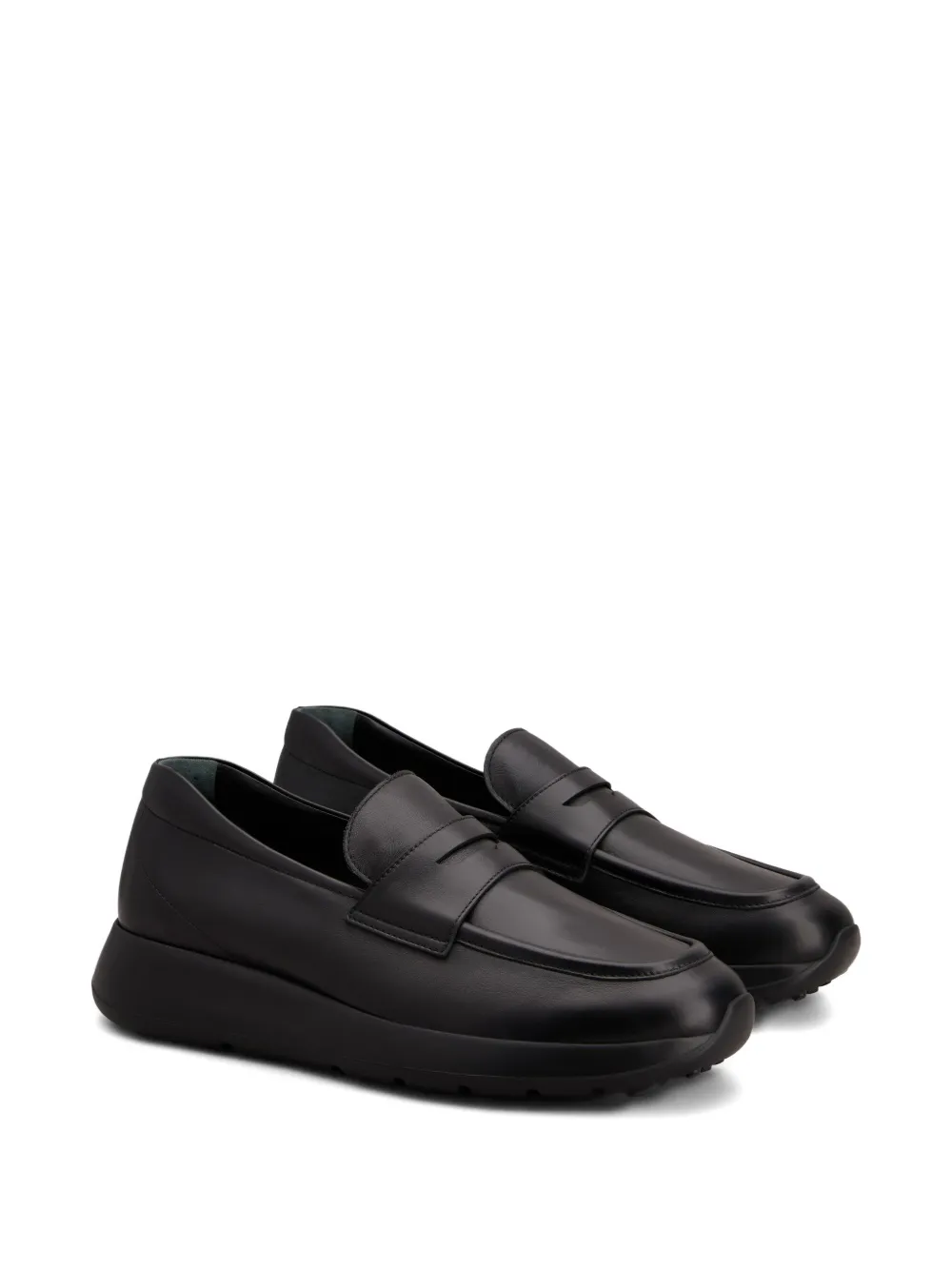 Tod's penny leather loafers Black