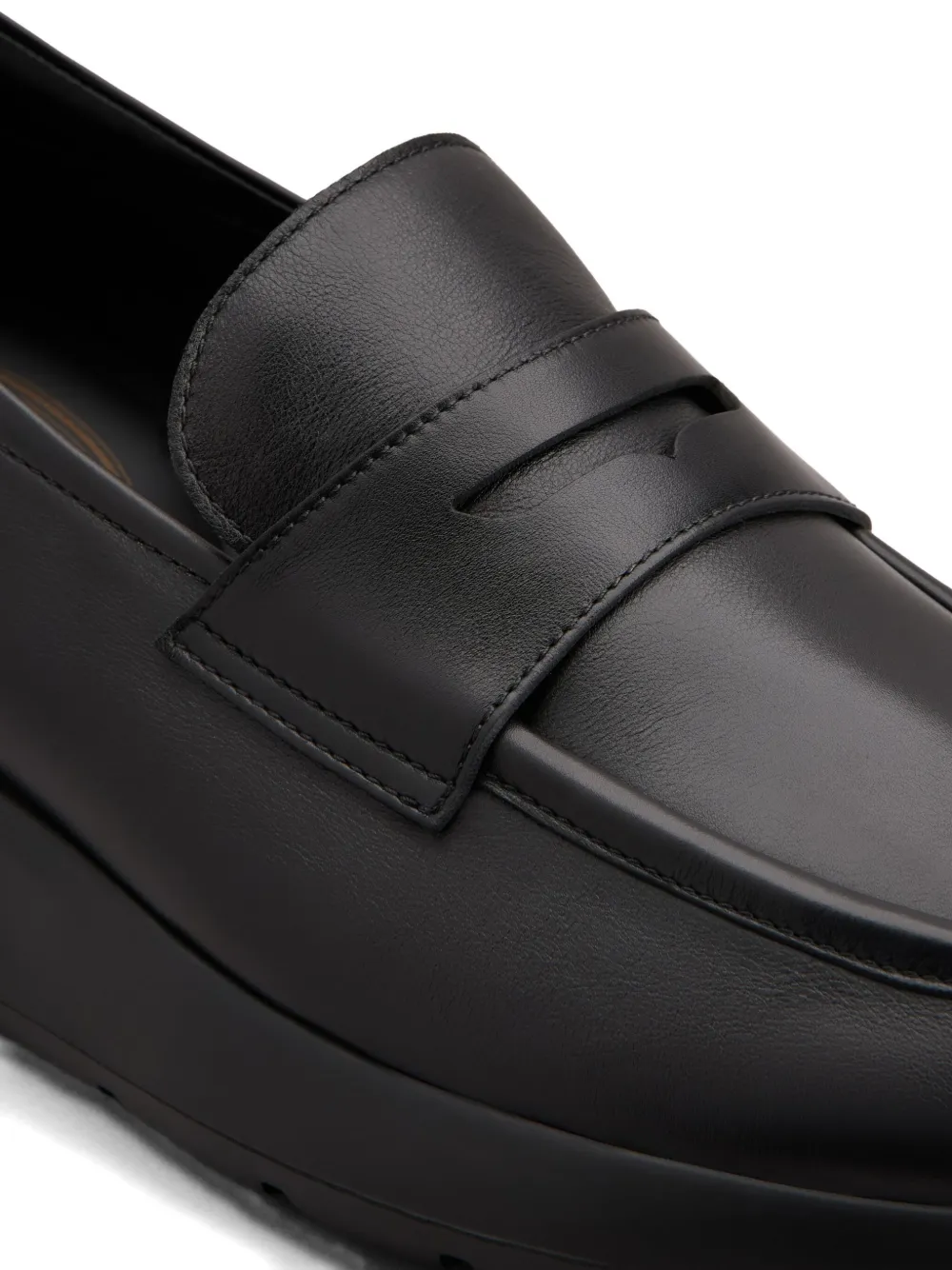 Tod's penny leather loafers Black