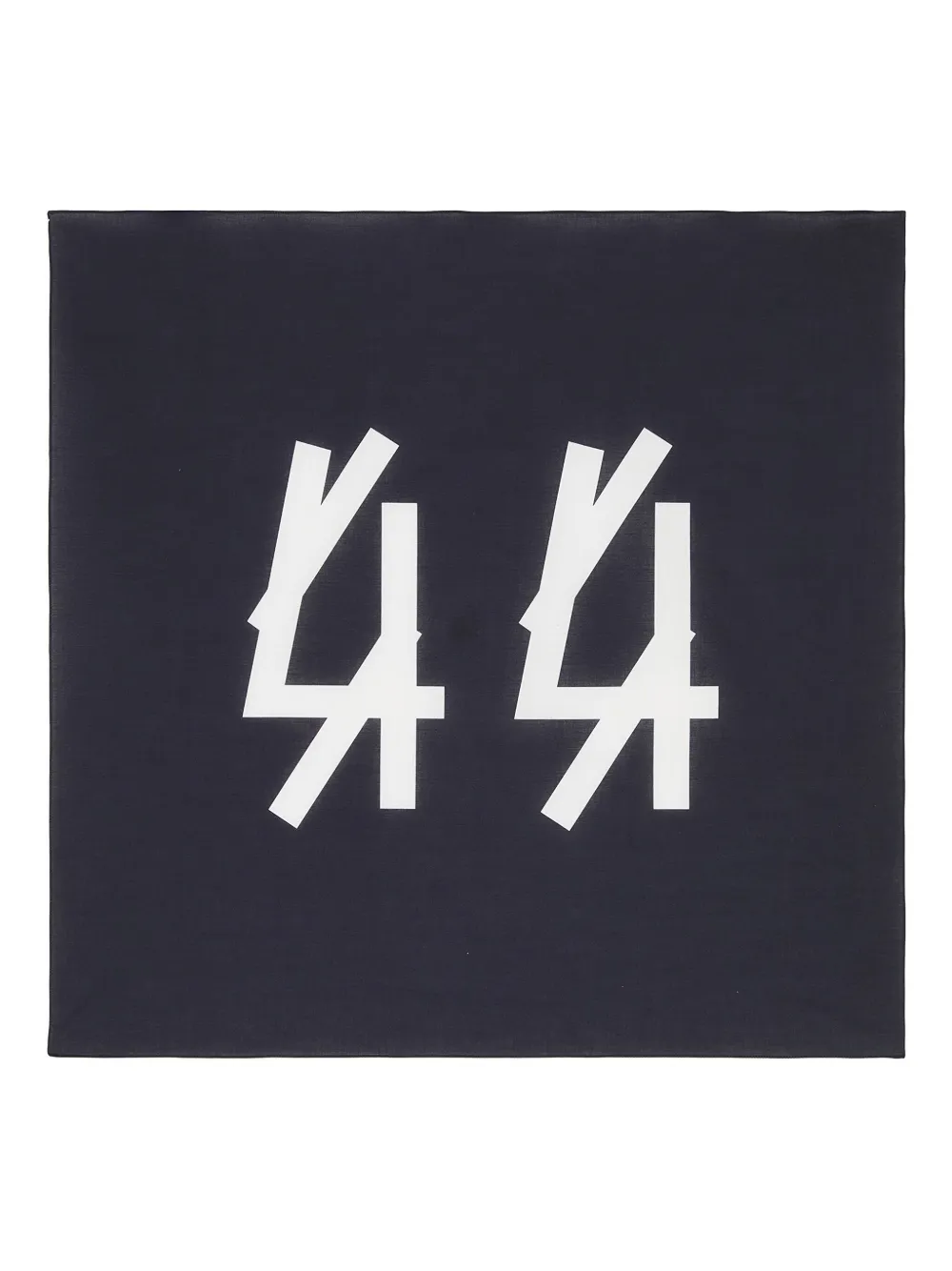 44 LABEL GROUP number-print scarf | Black | Image 1