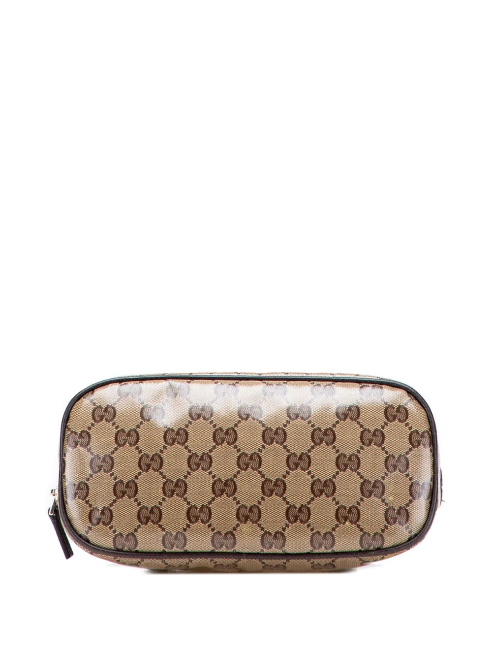 Pre-owned Gucci 2000-2015 Mini Gg Crystal Dome Satchel In Brown