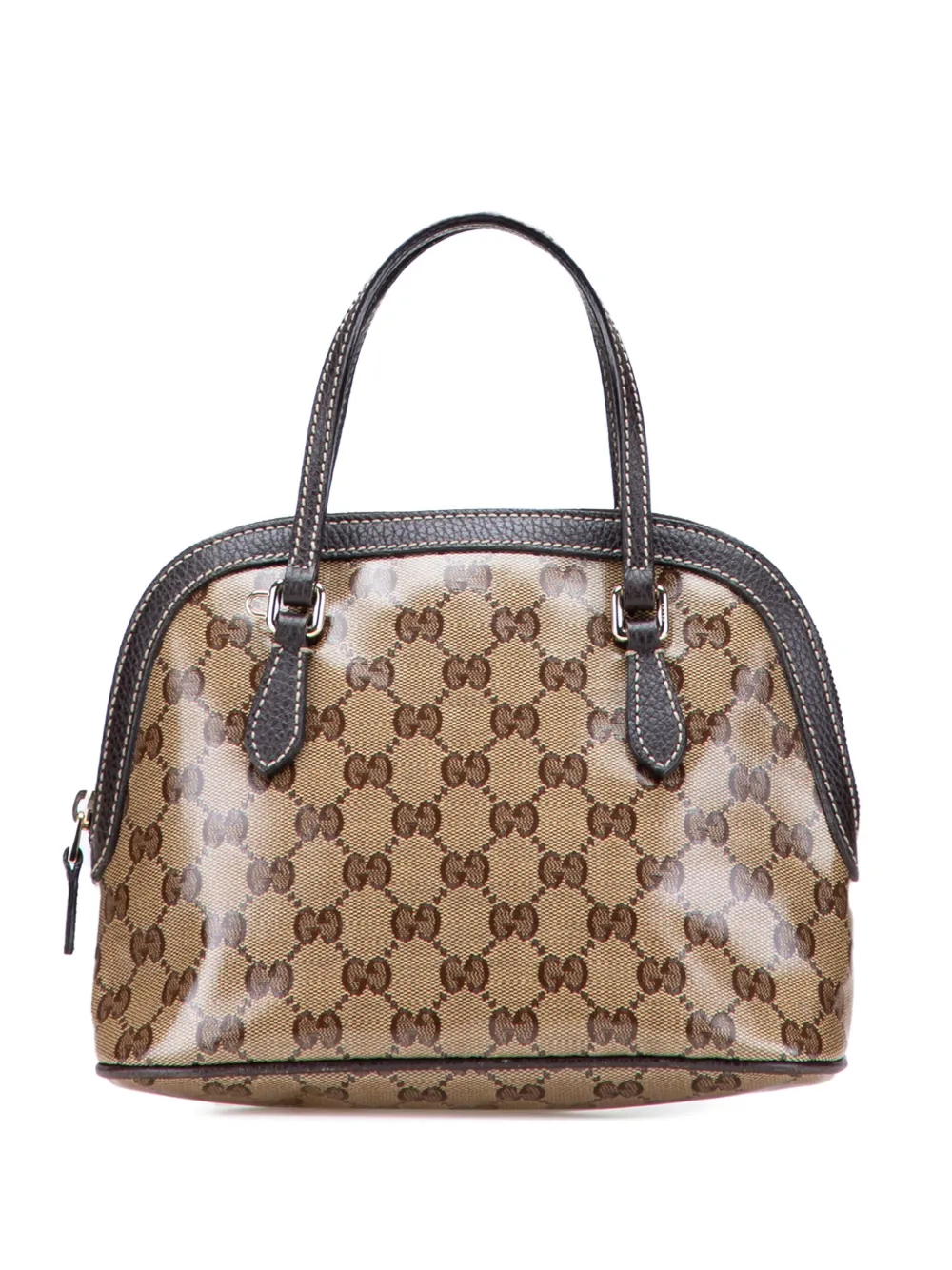 Gucci Pre-Owned 2000-2015 Mini GG Crystal Dome satchel | Brown | Image 1