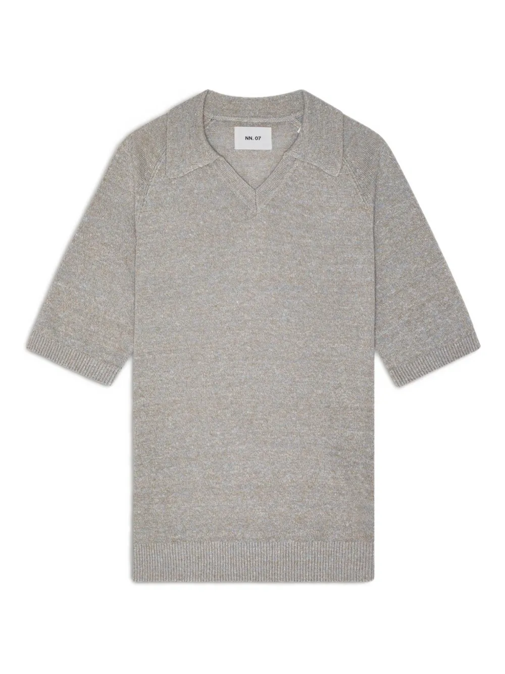 Nn07 V-neck Short-sleeve T-shirt In Gray