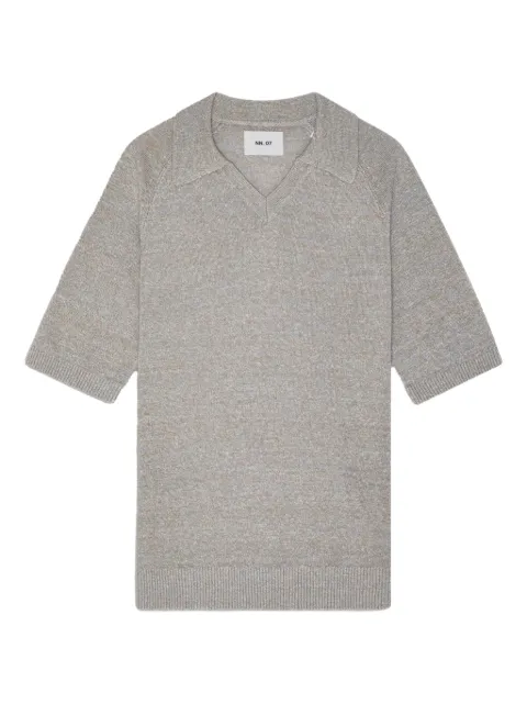 NN07 T-Shirt mit V-Ausschnitt