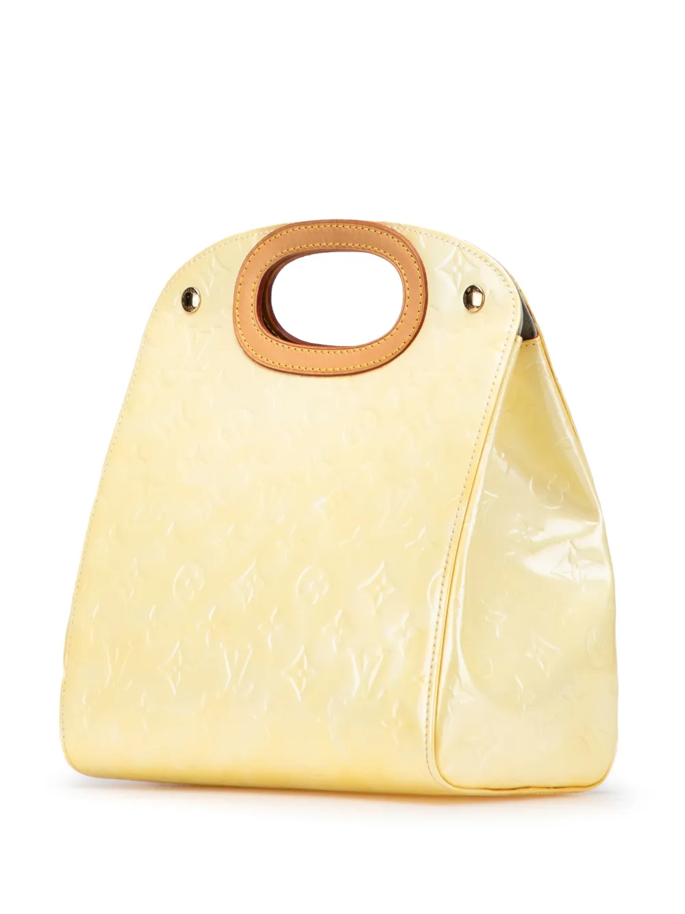 Pre-owned Louis Vuitton 2006 Monogram Vernis Maple Drive Handbag In Yellow