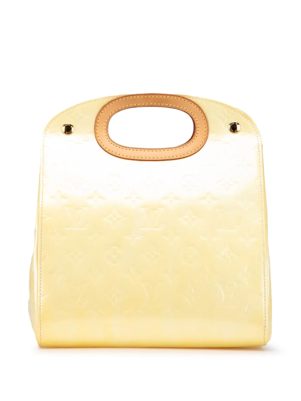 Pre-owned Louis Vuitton 2006 Monogram Vernis Maple Drive Handbag In Yellow