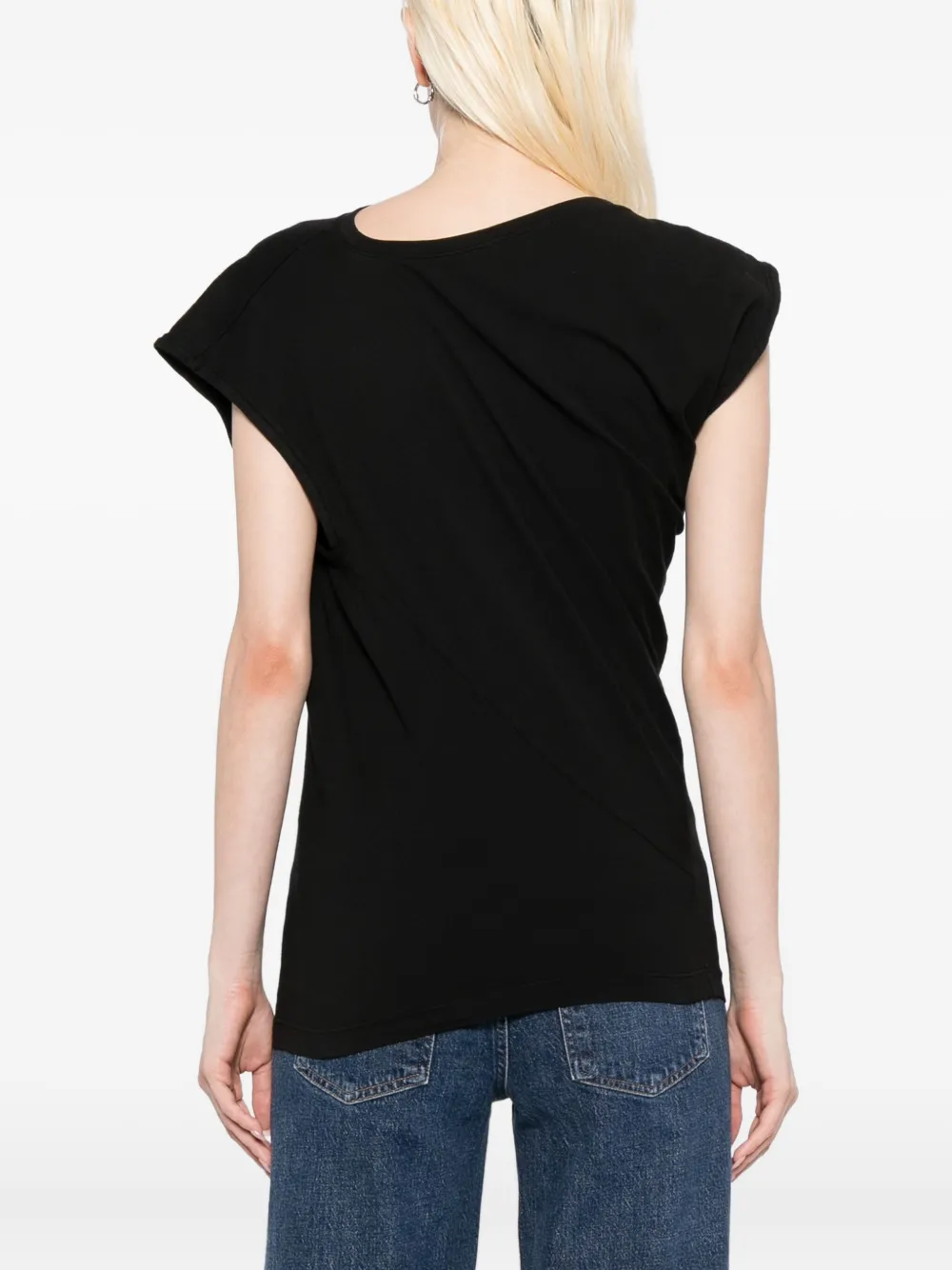 AGOLDE Beth T-shirt Zwart