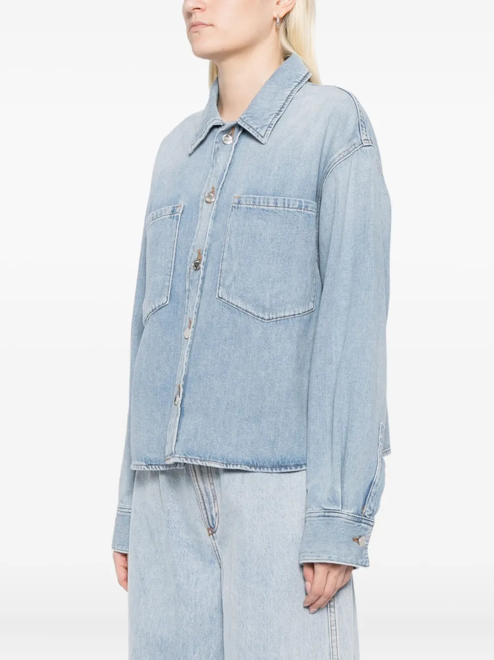 AGOLDE Juna blouse Blauw