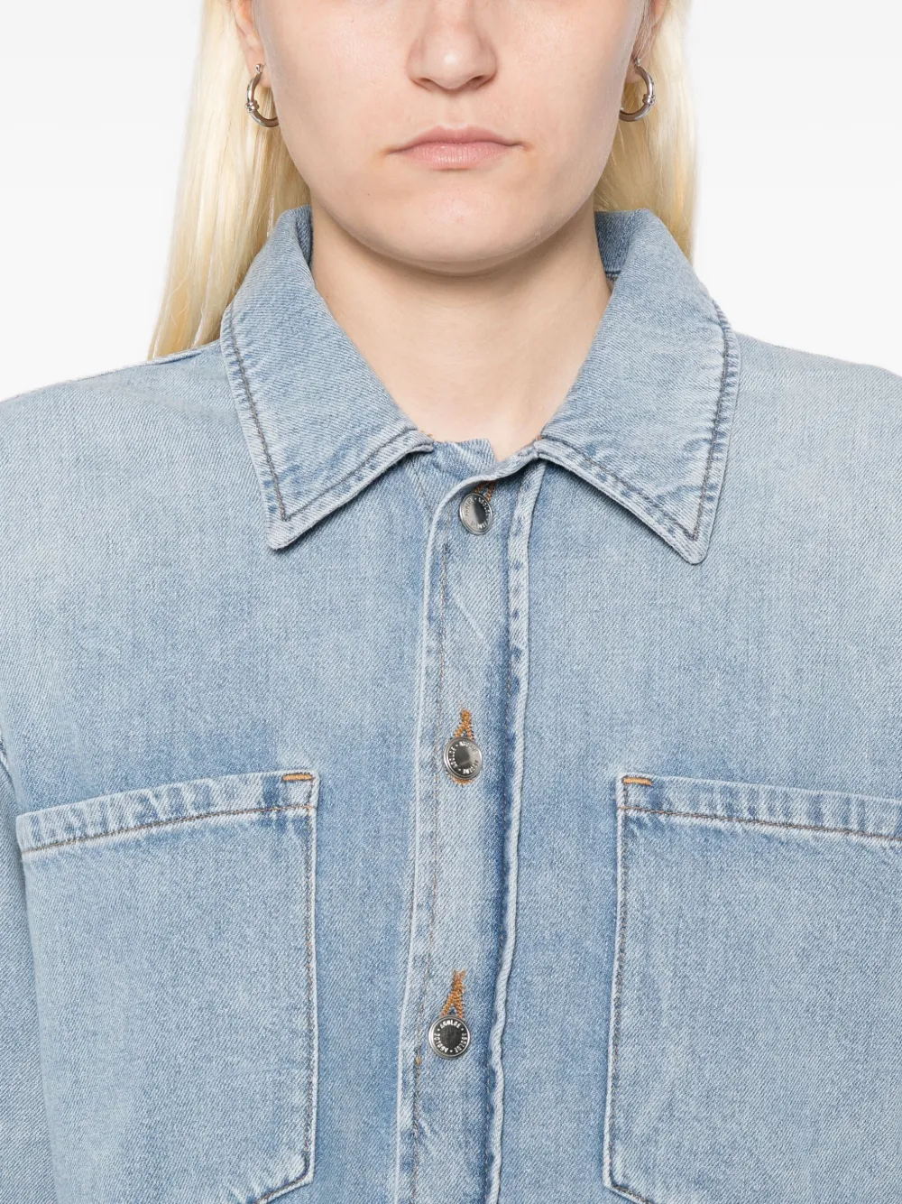 AGOLDE Juna blouse Blauw