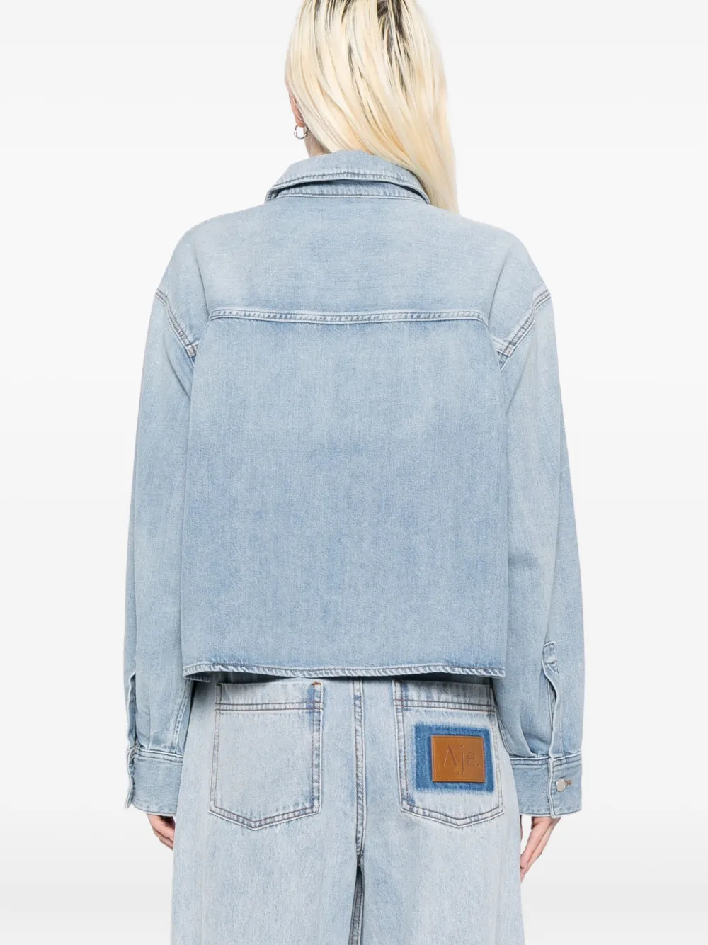 AGOLDE Juna blouse Blauw