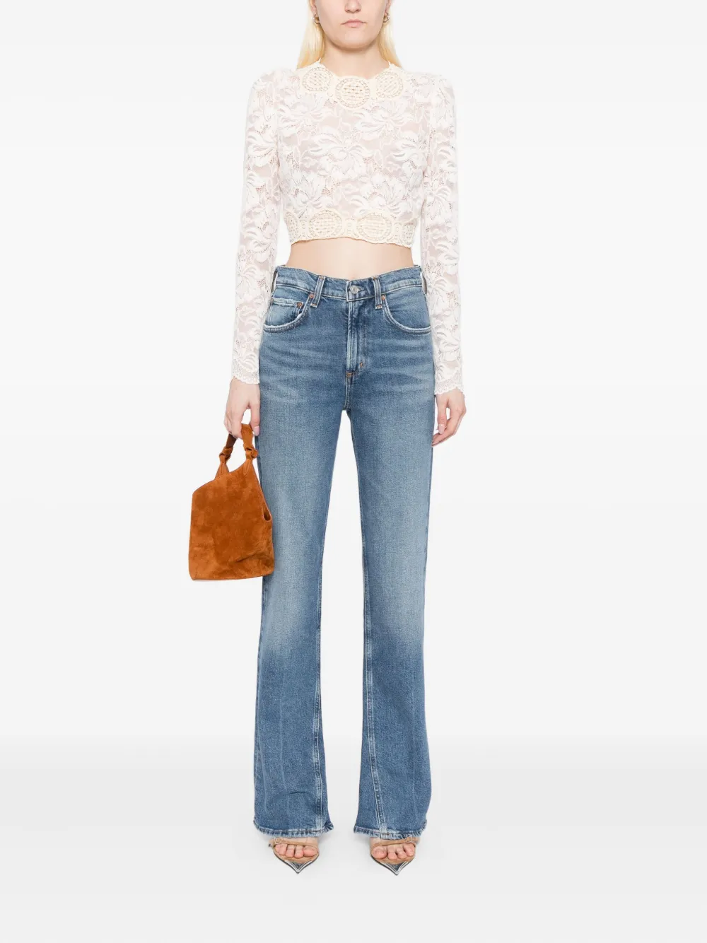 AGOLDE Kick Boot jeans - Blauw