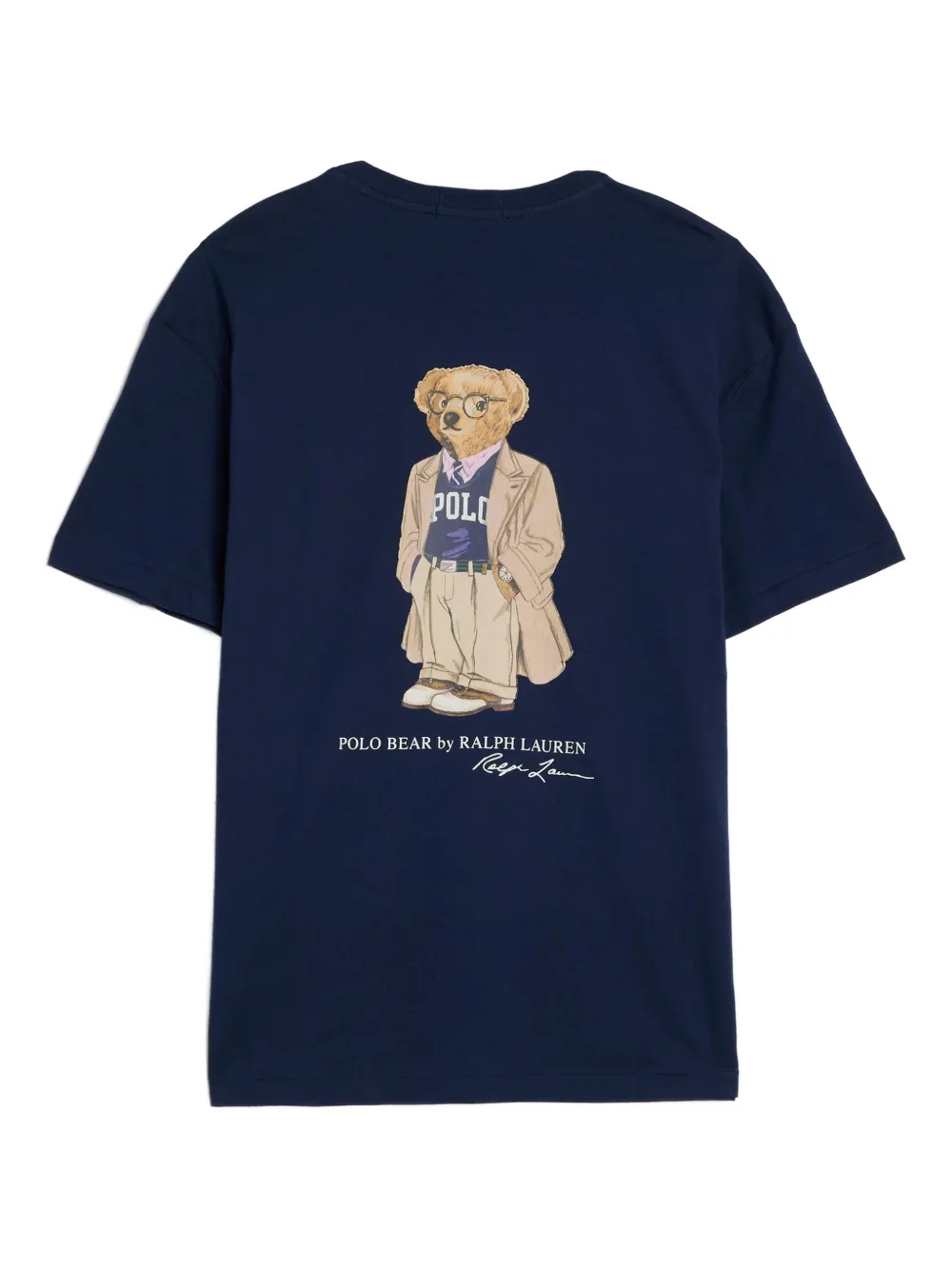 Polo Ralph Lauren T-shirt met logozak en beerprint - Blauw