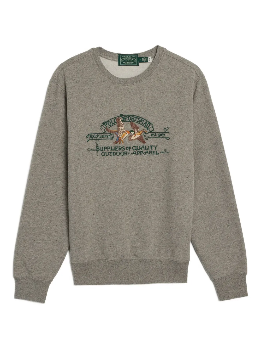 Polo Ralph Lauren Logo-embroidered Sweatshirt In Gray