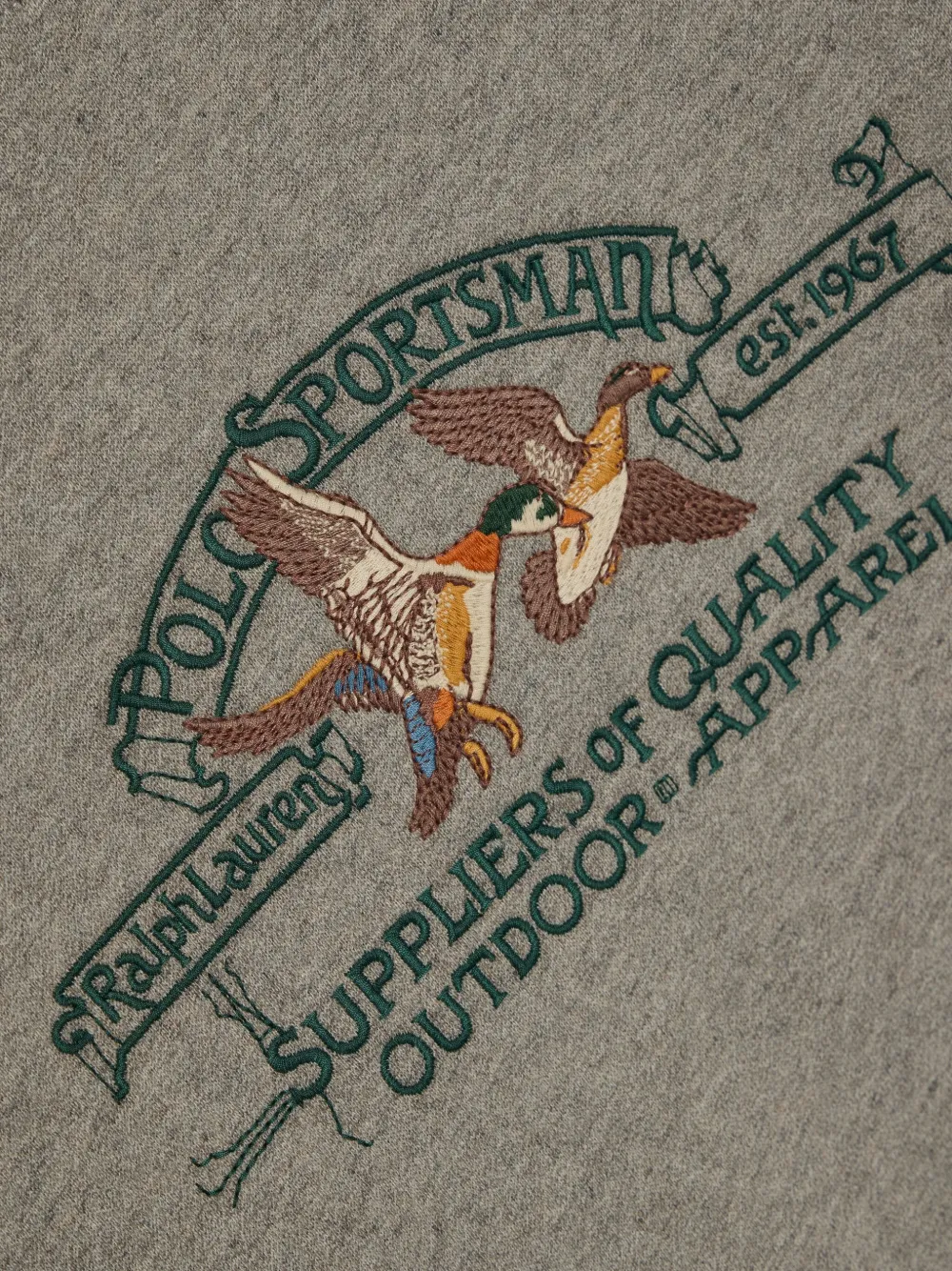 Polo Ralph Lauren Logo-embroidered Sweatshirt In Gray