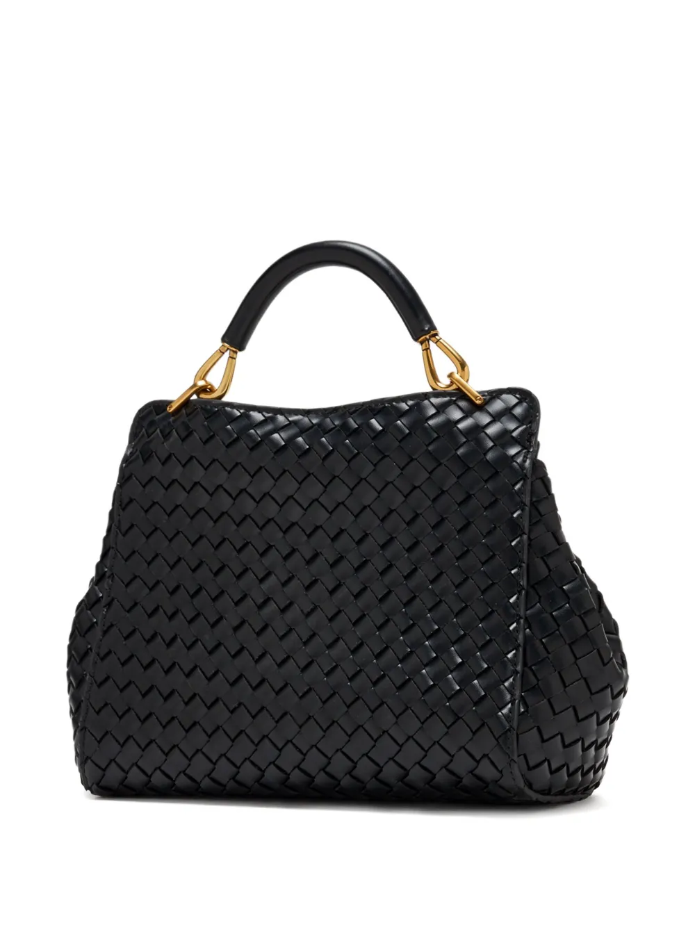 JW Pei Lucia top-handle leather tote bag - Zwart