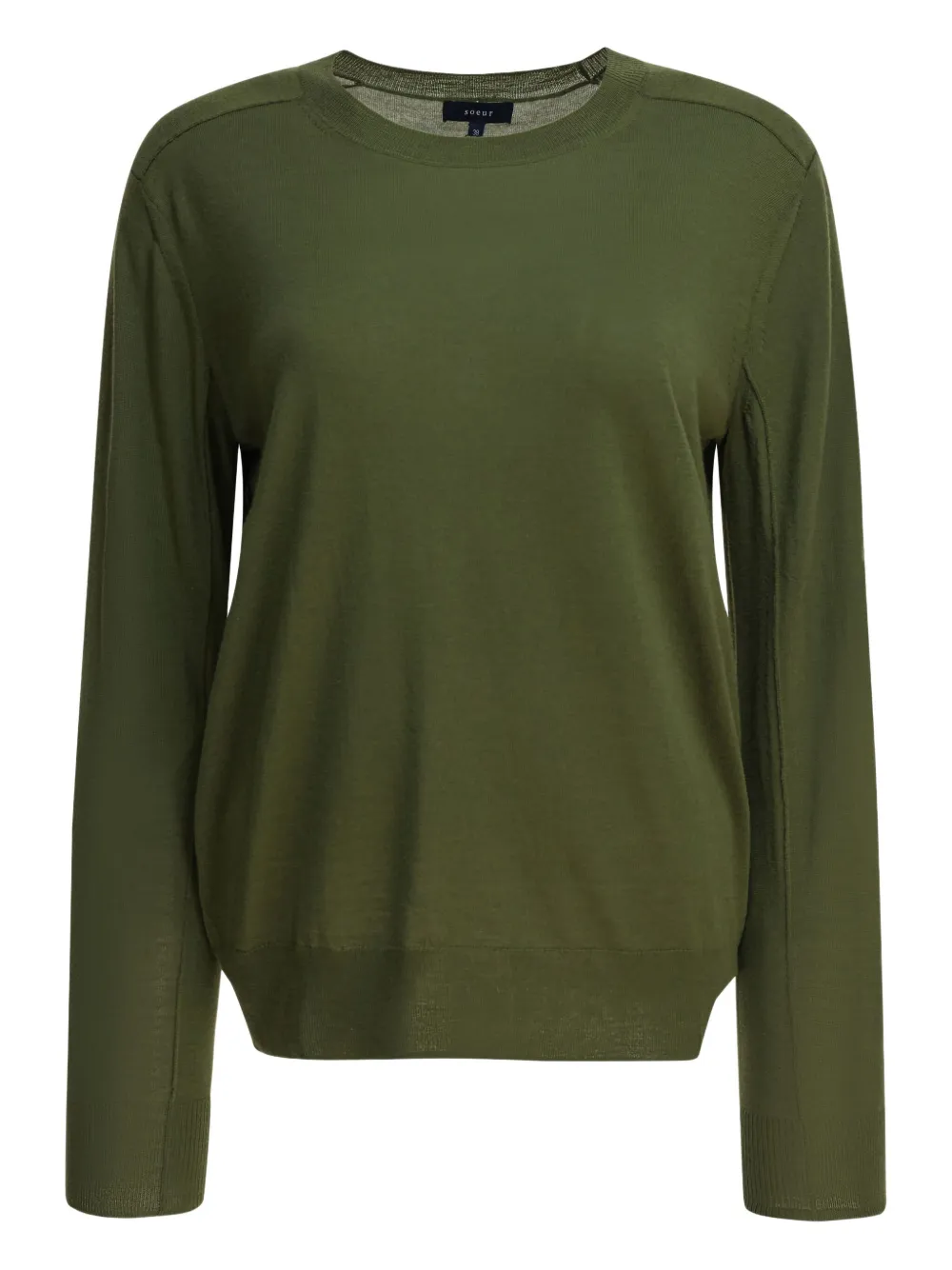 Soeur Aussie merino-wool sweater Groen