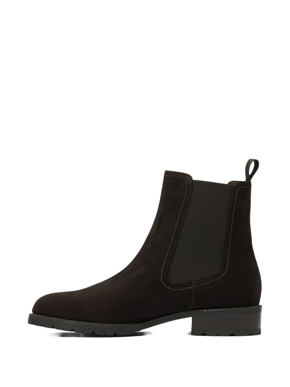 Maretto elastic-panel suede boots Brown
