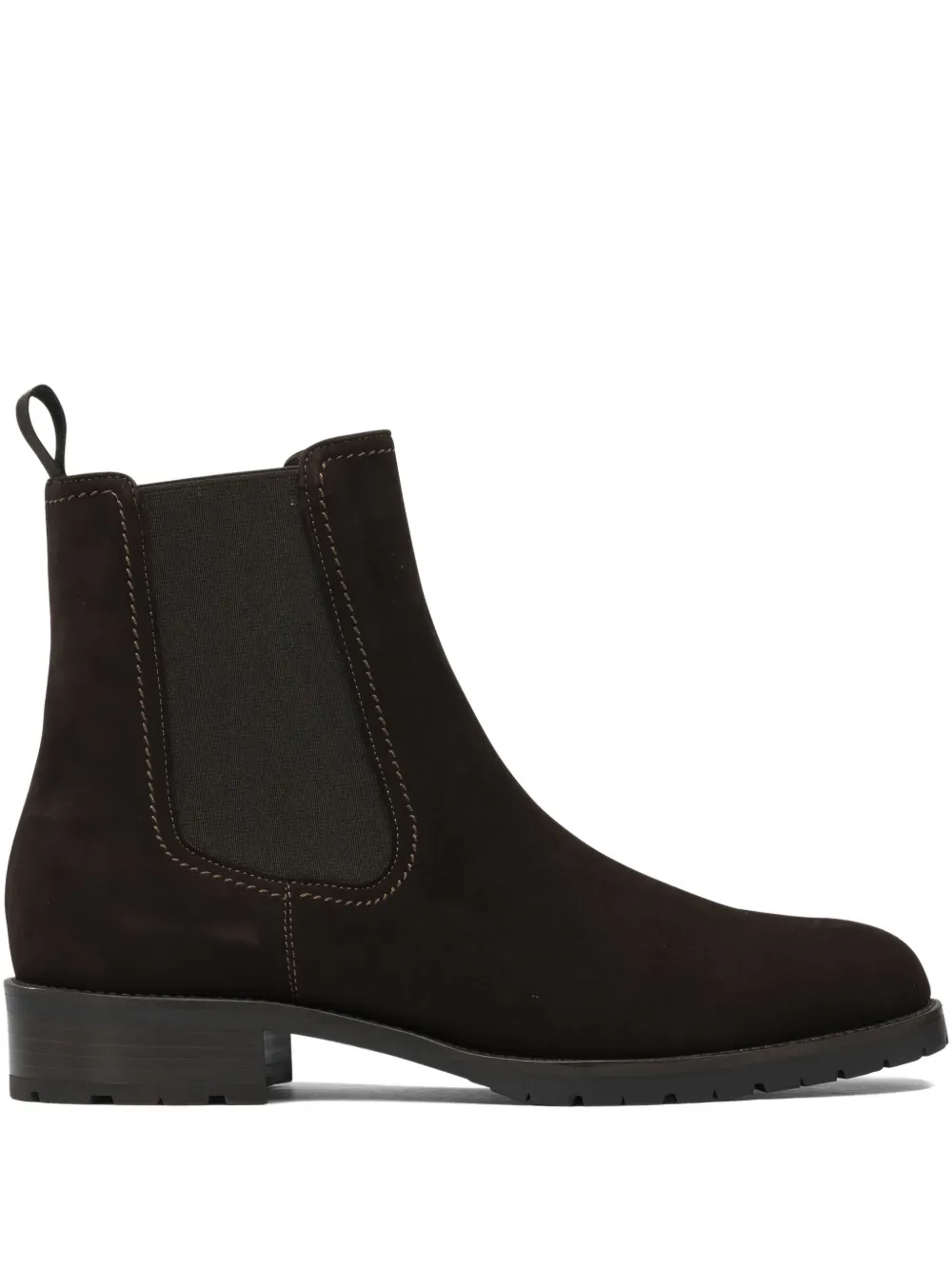Maretto elastic-panel suede boots Brown