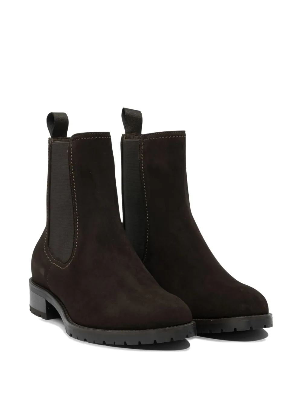 Maretto elastic-panel suede boots Brown