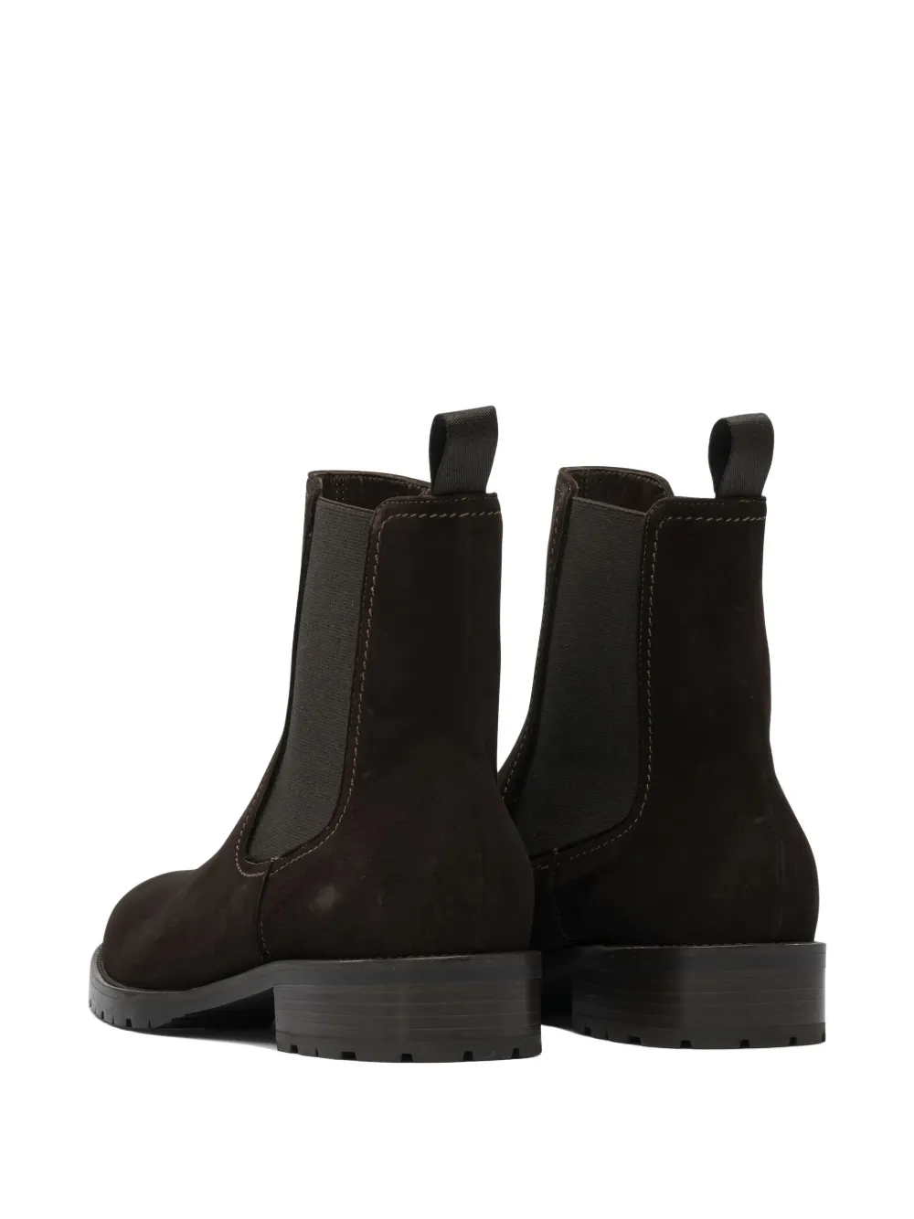 Maretto Suède laarzen met elastische vlakken Bruin