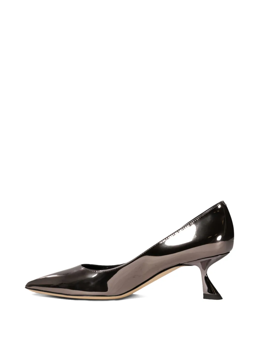 Ninalilou metallic leather pumps Grey