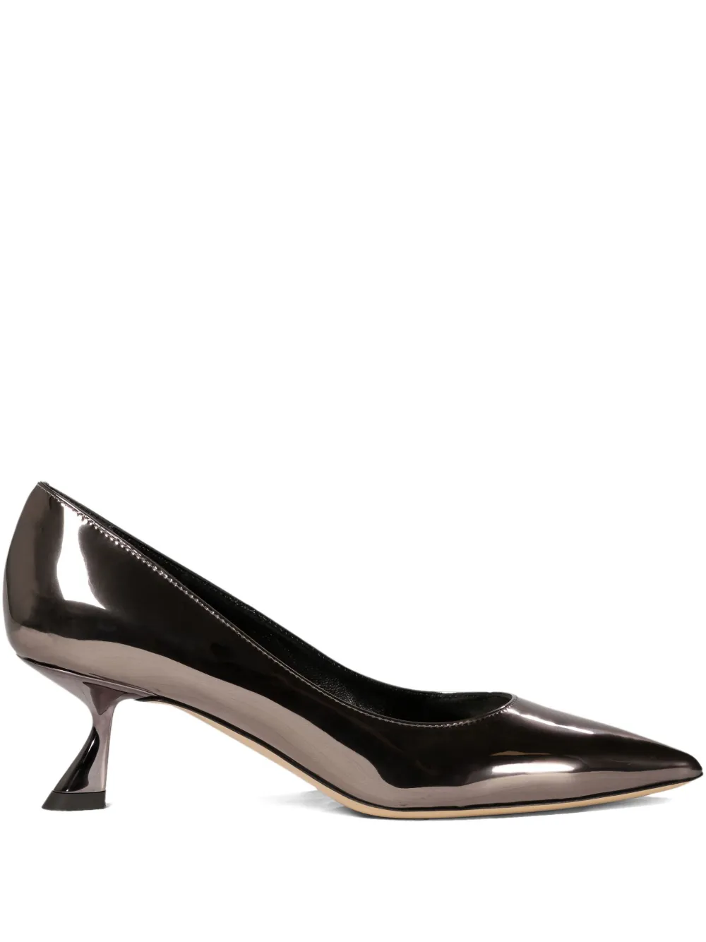 Ninalilou metallic leather pumps Grey