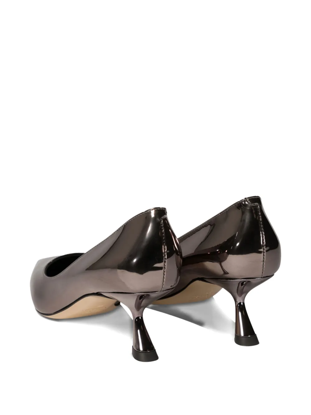 Ninalilou metallic leather pumps Grey