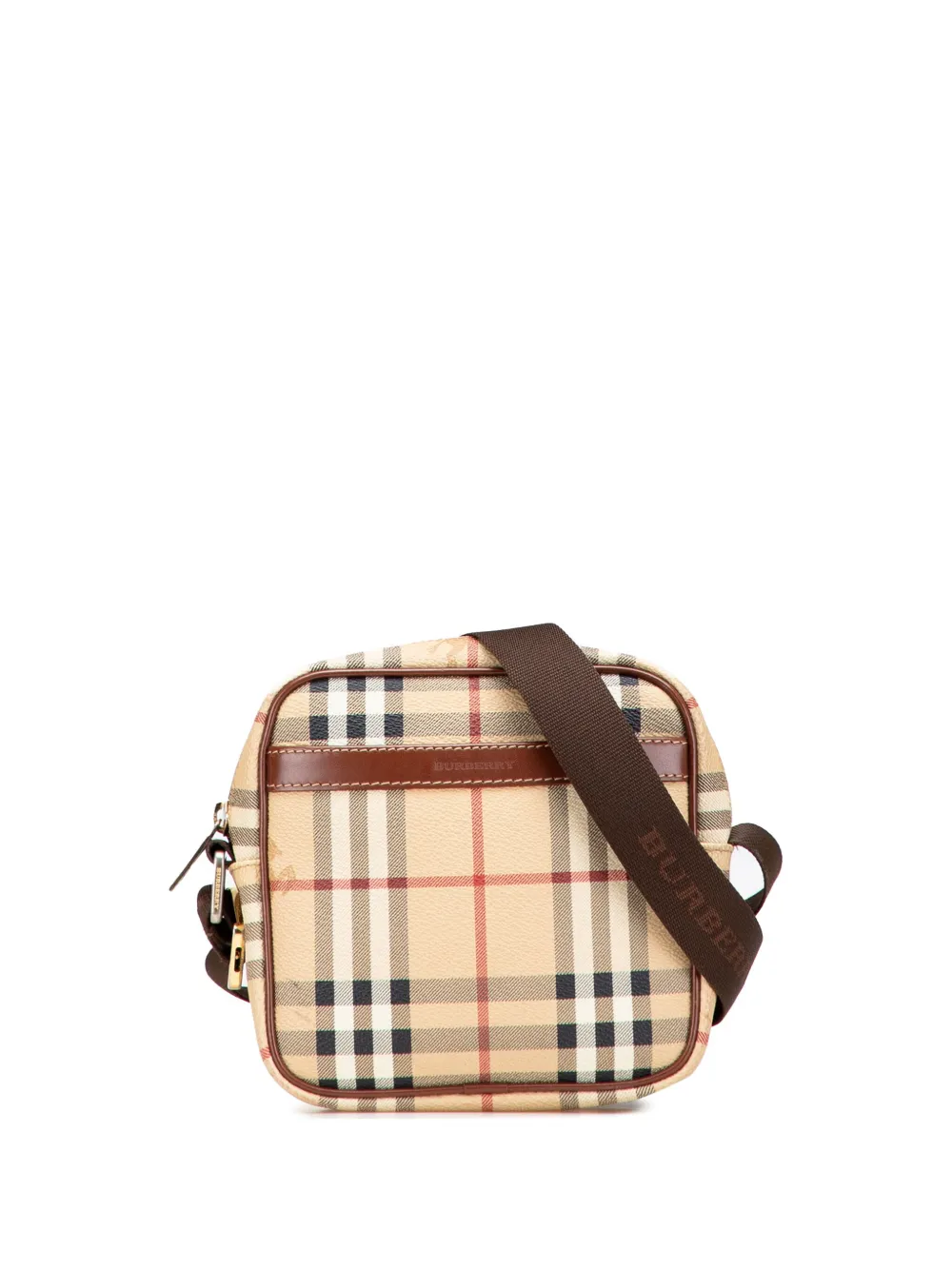 Burberry Pre-Owned 2000-2017 Haymarket Check Canvas crossbody bag - Burberry Pre-Owned 2000-2017 Haymarket Check Canvas crossbody bag -