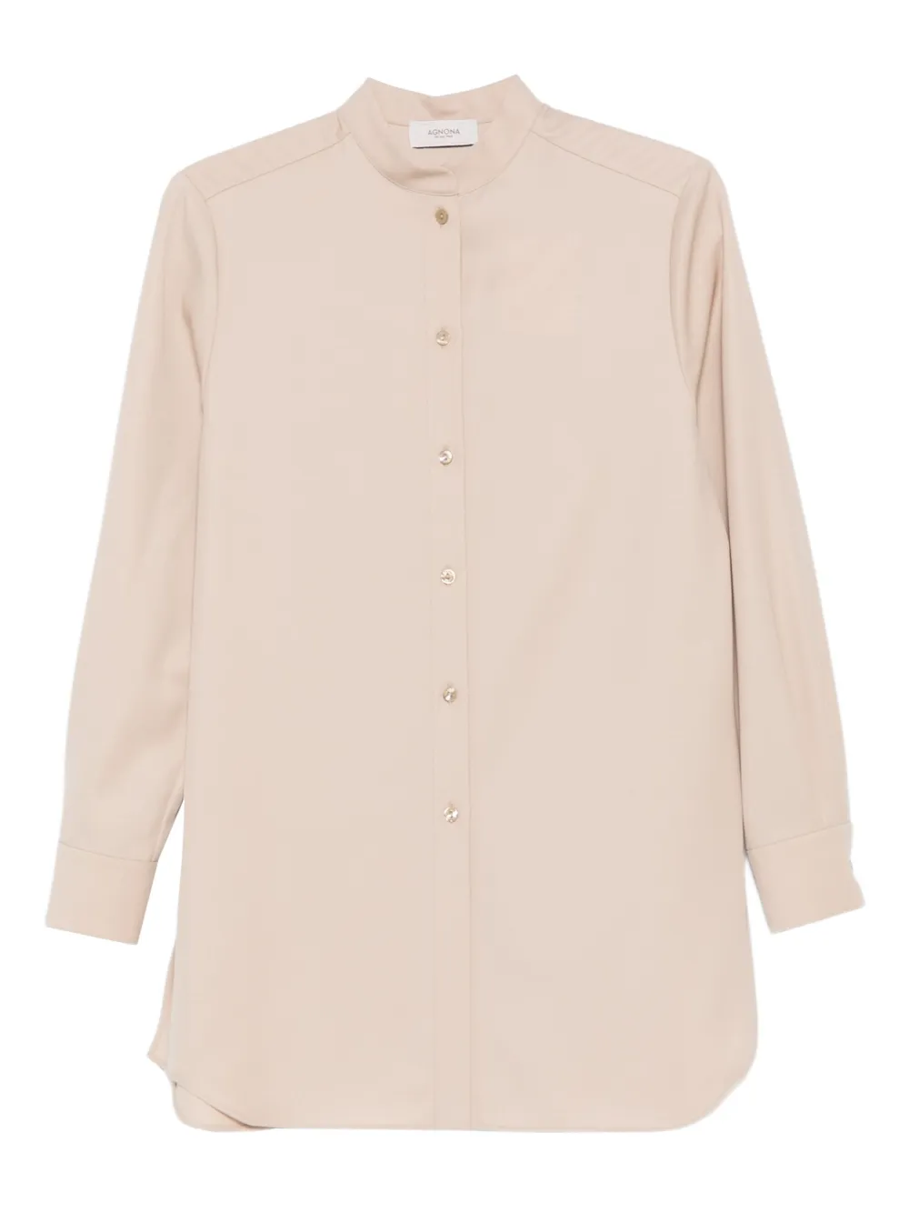 Agnona camisa con cuello mao y botones | neutro | Image 1