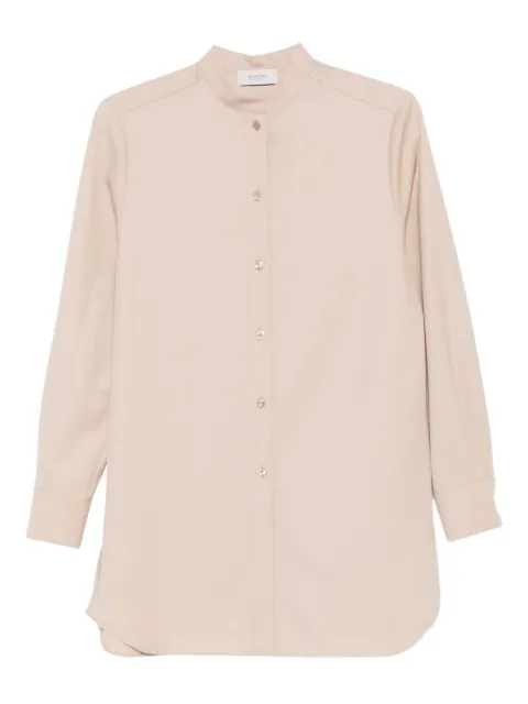 Agnona band-collar buttoned shirt
