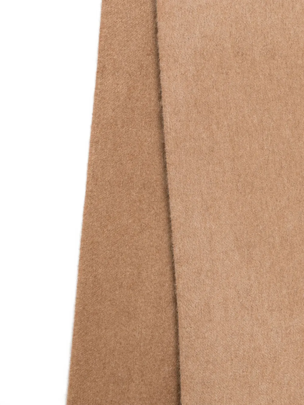 Max Mara Embroidered Monogram Cashmere Stole With Fringed Edges In Brown
