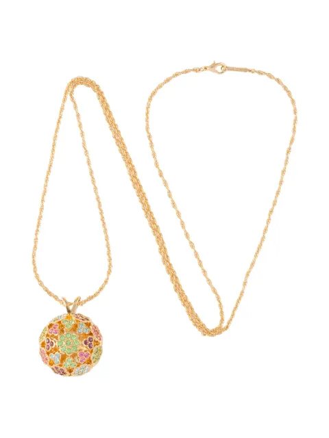 D'Orlan Vintage 1980s swarovski crystal ball necklace