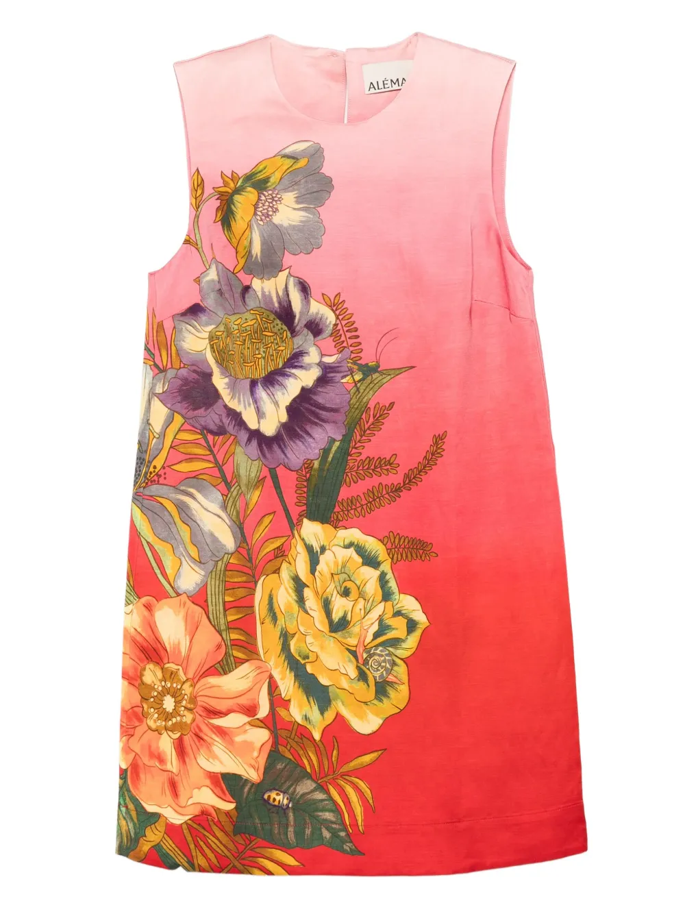 ALEMAIS Inez ombre floral mini dress | Pink | Image 1