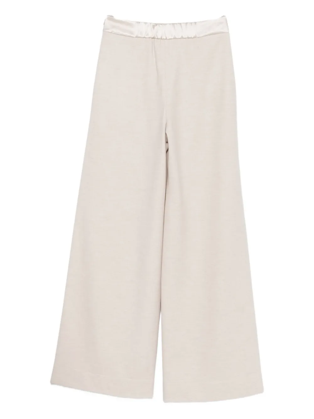 Agnona satin-waistband trousers - Beige