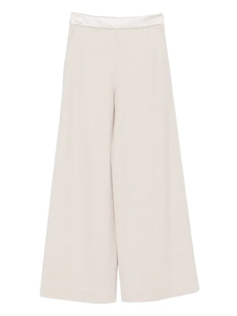 Agnona satin-waistband trousers