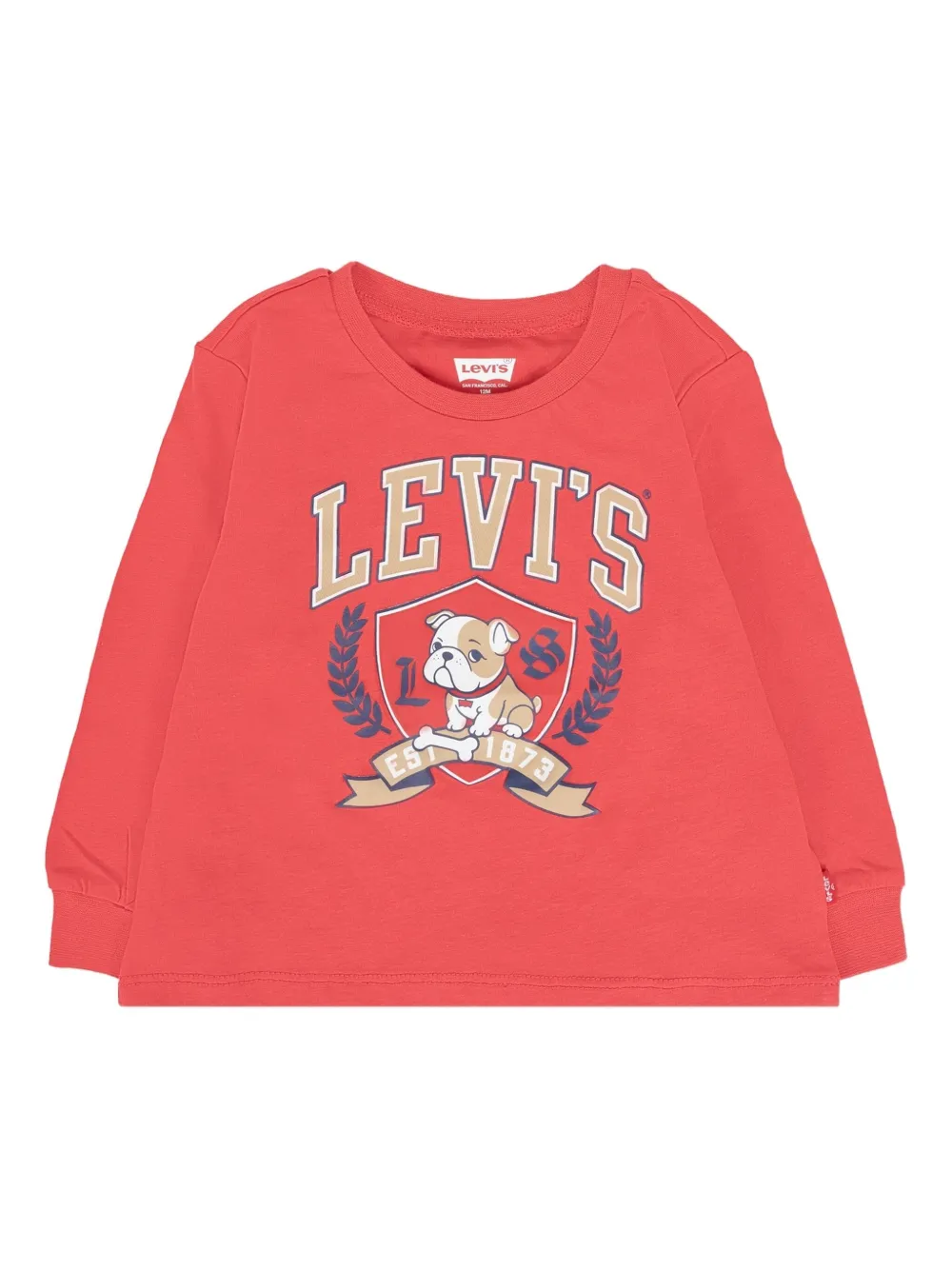 Levi's Kids T-shirt met lange mouwen Rood
