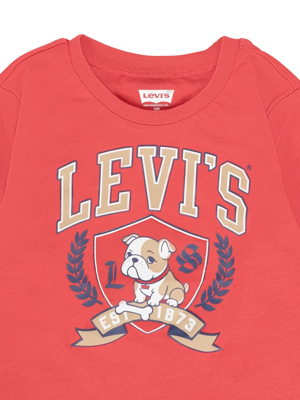Levi's Kids T-shirt met lange mouwen Rood