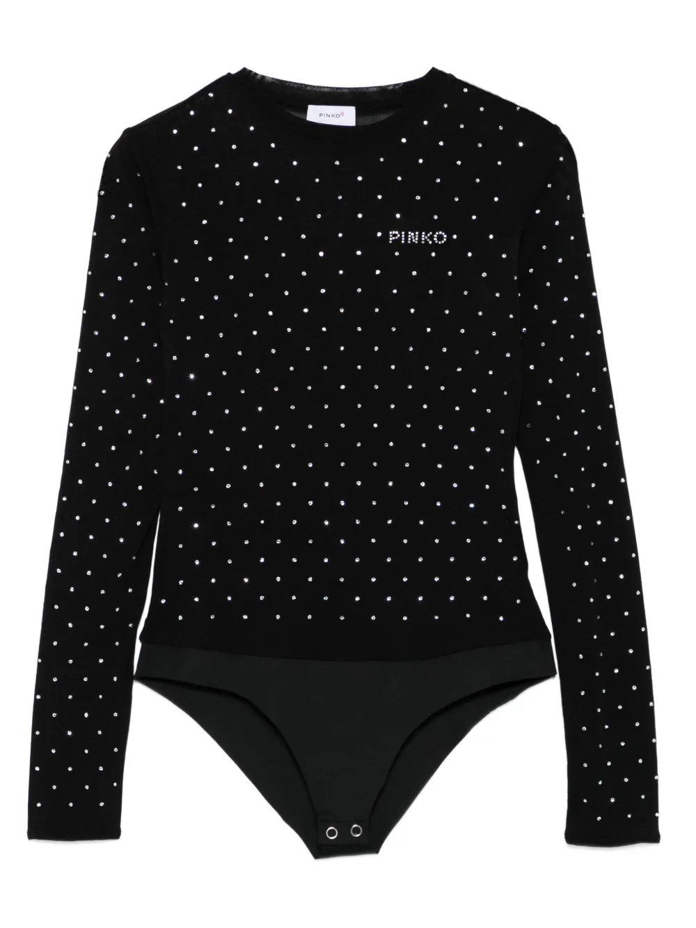 Pinko Kids rhinestone-embellished bodysuit | Black | Image 1