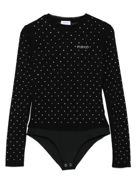 Pinko Kids rhinestone-embellished bodysuit