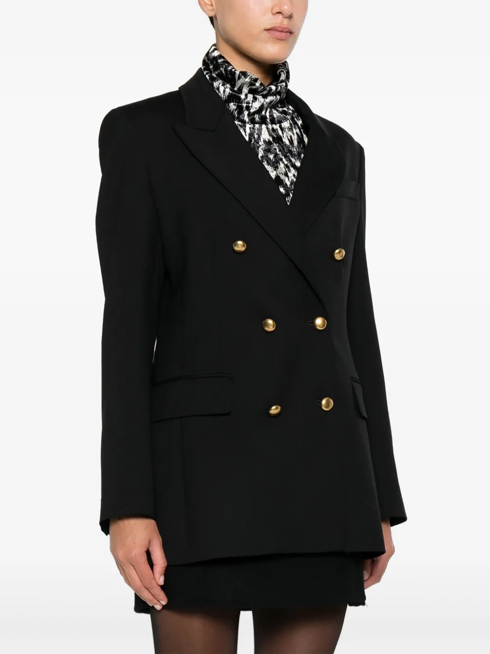 P.A.R.O.S.H. Jack met dubbele rij knopen Zwart