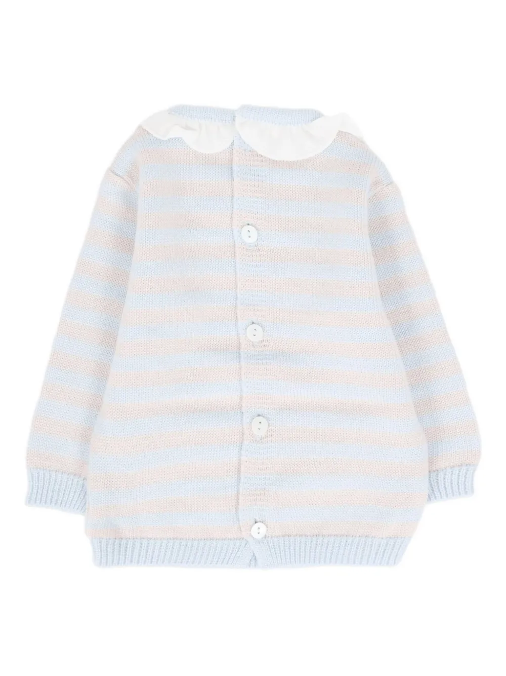 Little Bear Gestreepte trui met ruches Blauw