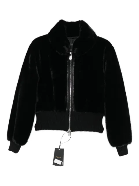 PINKO  ribbed zip-front jacket