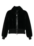 PINKO ribbed zip-front jacket - Black