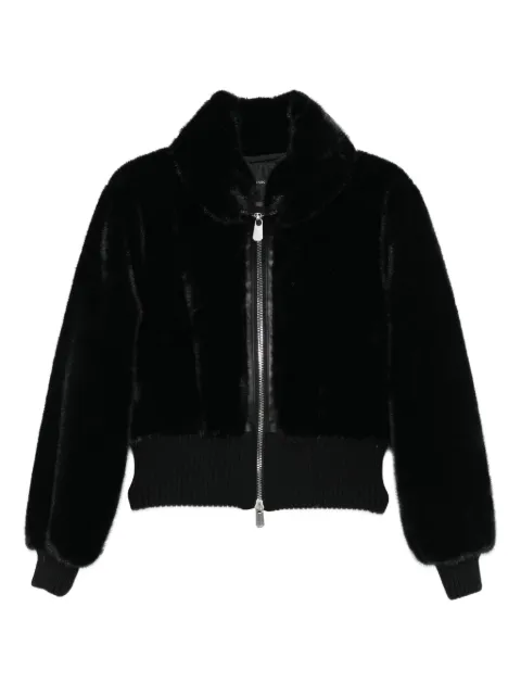 PINKO  ribbed zip-front jacket