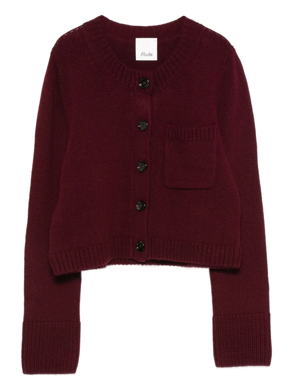 Allude cárdigan con bolsillos con botones | rojo | Image 1