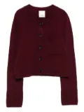 Allude buttoned pocket cardigan - Red