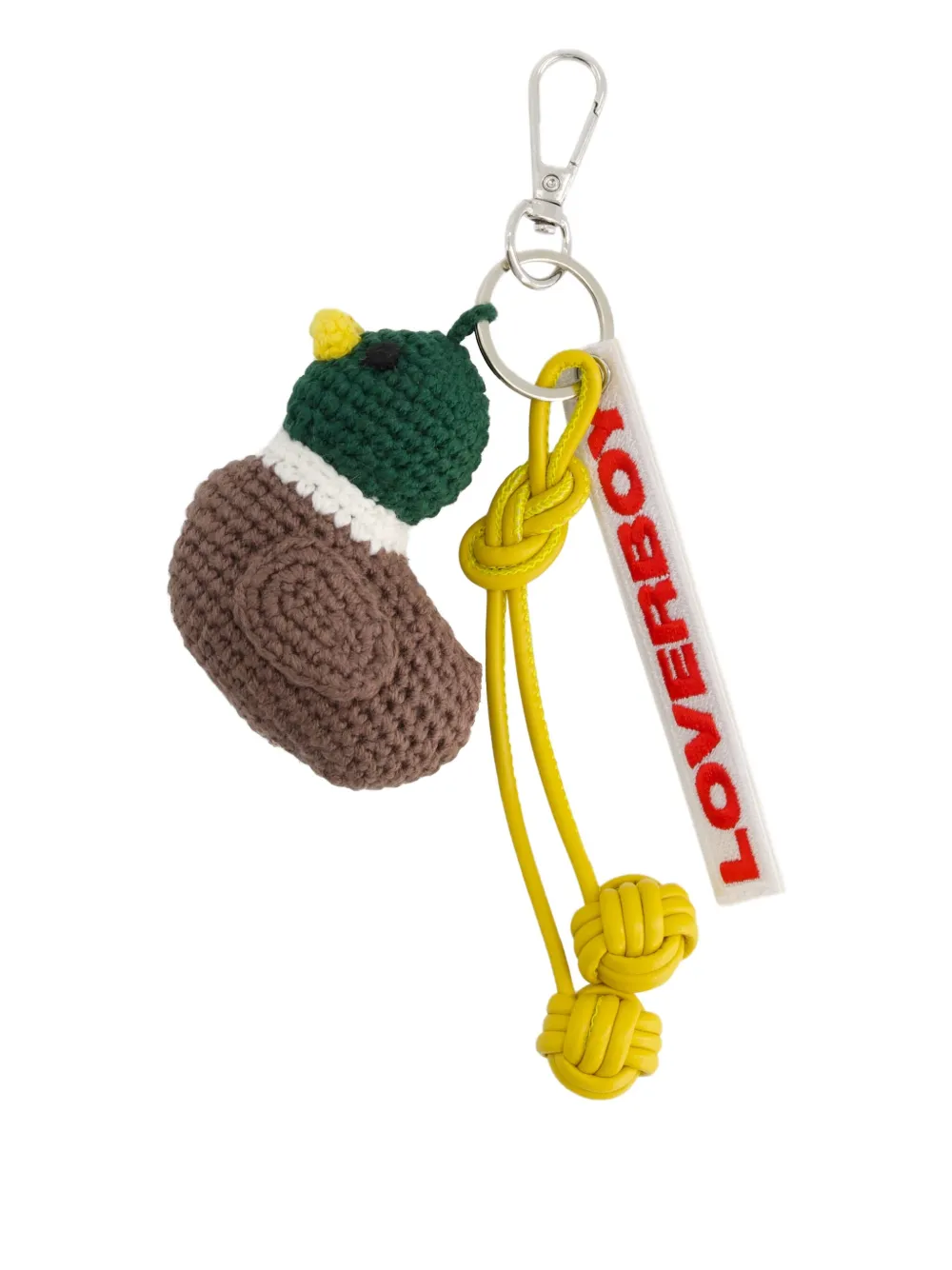 Charles Jeffrey Loverboy Duck-charm Keyring In Brown